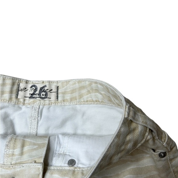 Free People We The Free Women’s Bailey Zebra Printed Cotton Mini Denim Skirt 26 - Picture 12 of 16